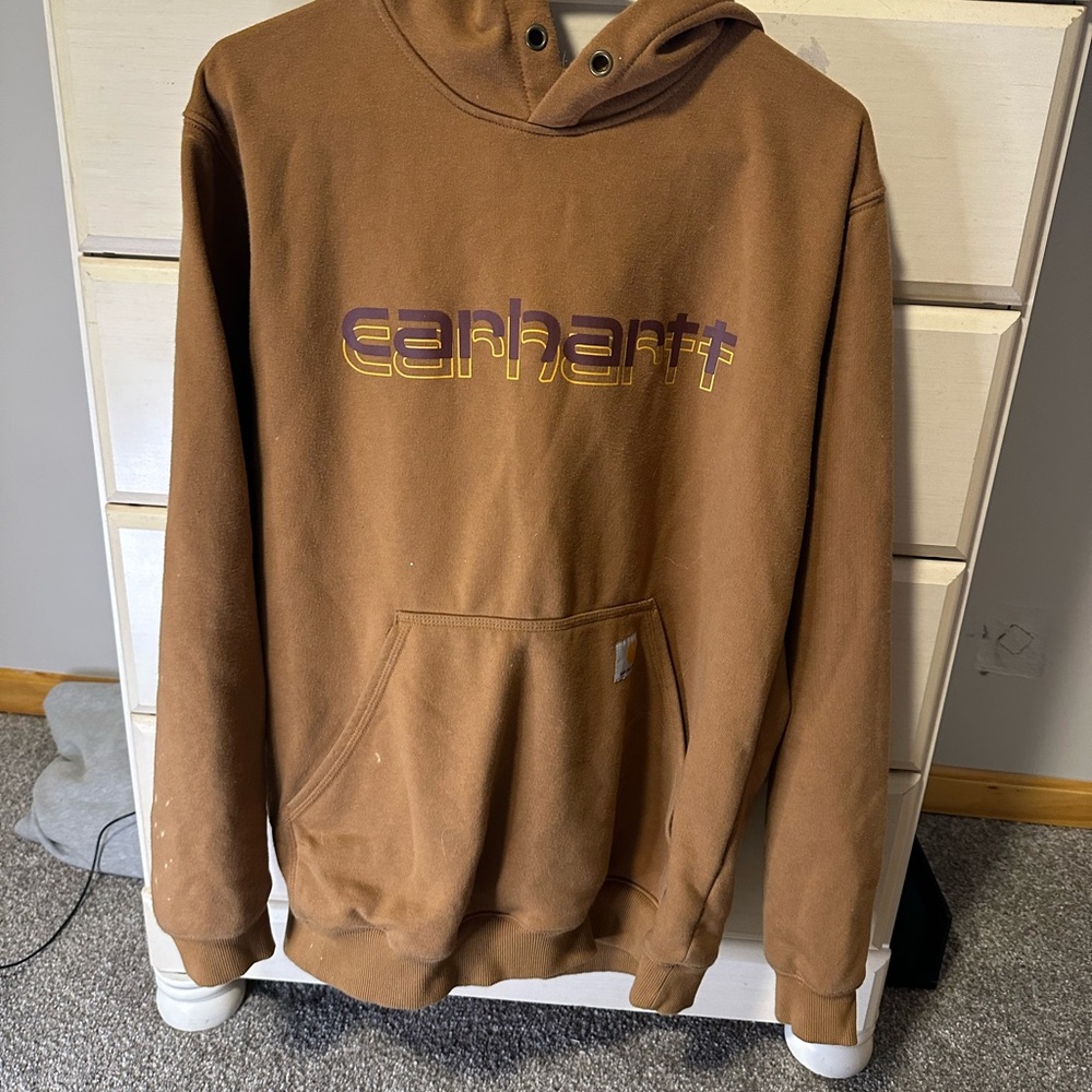 Men’s medium carhartt rain defender hoodie, Loose Fit.